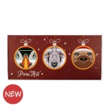 Cutie cu 3 perechi de șosete din bambus Polar Christmas 43-46