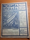 Romania literara aprilie 1930-anul 1.nr. 2- agarbiceanu,poezii mihai eminescu