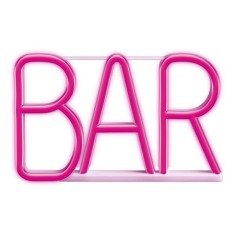 Reclama luminoasa neon led lumina roz model bar