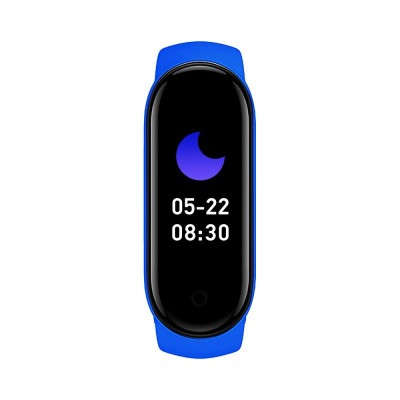 Bratara Fitness Techstar&amp;reg; M6, Ecran 0.96&amp;quot; inch, Bluetooth 4.2, IP66, Monitorizare Puls, Tensiune, Temperatura, Oxigen, Calitate Somn, Albastru foto