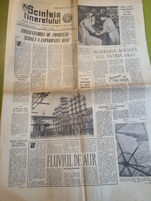 scanteia tineretului 5 iulie 1962-facultatea de constructii timisoara