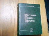 DICTIONAR ROMAN GERMAN - Mihai Anutei - Editura Lucman 1958, 1619 p.