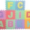 Covor puzzle din spuma, 10 piese cu litere,29x29 cm Multicolor