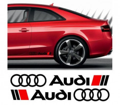 Sticker ornament auto lateral Audi (v2) foto