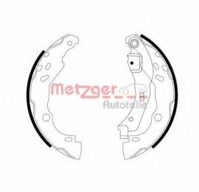 Set saboti frana DACIA LOGAN (LS) (2004 - 2016) METZGER MG 968 foto