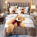 Cumpara ieftin Lenjerie de pat din Bumbac finet cu imprimeu 3D INN1024