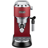 Espressor manual Dedica Style EC 685, 1300 W, 15 bar, 1.1 l, slim, rosu, Delonghi