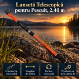 Lanseta Telescopica pentru Pescuit, 2.40 m