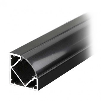 PROFIL ALUMINIU PENTRU BANDA LED 2M 19MM X 19MM - NEGRU foto