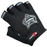 Manusi ciclism FIXATO pentru Bicicleta si Fitness cu protectie palma, din Material Respirabil, marime universala, Negre
