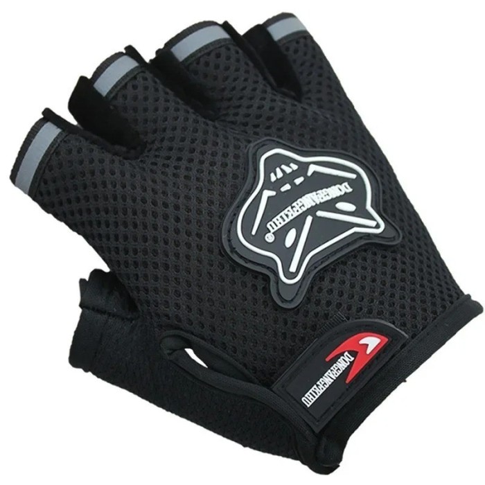 Manusi ciclism FIXATO pentru Bicicleta si Fitness cu protectie palma, din Material Respirabil, marime universala, Negre