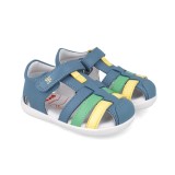 Sandale din piele pentru copii garvalin 252332, indigo (marime: 21)