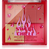 I Heart Revolution Sweet Chilli Blush &amp; Highlight Quad paletă cu iluminatoare și farduri de obraz 4x0.9 g