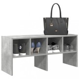 vidaXL Suport pantofi stivuibil beton gri 89,5x30x40 cm