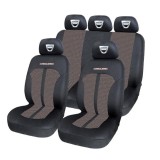 Set Huse Scaune Universale Premium Carguard Personalizate cu Dacia &ndash; Negru/Bej