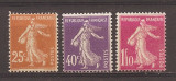 Franta 1927 - Semănătoare - Valori noi, MNH, Nestampilat