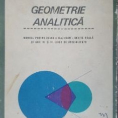 Geometrie analitica Manual pentru clasa a Xi-a liceu-Gh. D. Simionescu