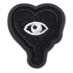 Jibbitz Crocs Dripping Black Heart Patch foto