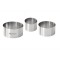 Set 3 forme inox pentru garnituri, 6-8-10 cm