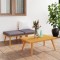Gossi set mobilier de gradina cu perne, 3 piese, lemn masiv acacia