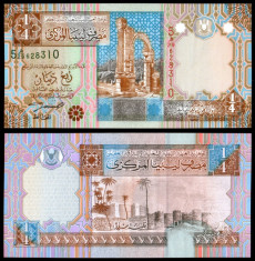 Libia 2002 - quarter dinar UNC foto