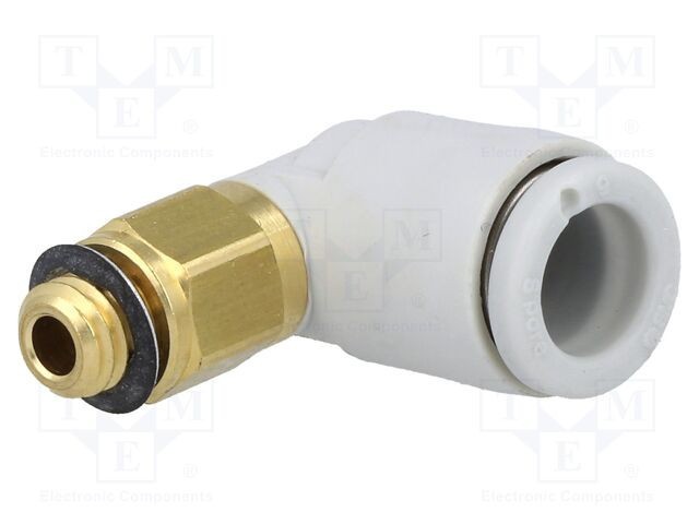 Racord push-in filet M5 unghi 90&deg; SMC 1&divide;10bar