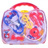 Valiza cu instrumente doctor Toy Mania Shop, 16 acceosrii, multicolor