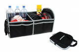Torba organizator auto pentru portbagaj AMiO, model pliabil universal, cu fixare cu arici jos si in spate, clapeta cu arici, dimensiune 54x31x30 cm