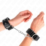 Kink Wrist Restraint-Mansete Subtiri Tip Balamă Negre