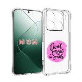 Husa antisoc pentru xiaomi 15, airbag pro, clear, don&#039;t forget to smile