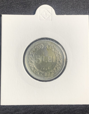 Moneda 5lei 1948 RPR foto