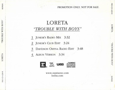 Loreta - Trouble With Boys, CD foto