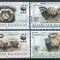 Kazahstan 1997 Mi 154/57 MNH - WWF, Conservare globala: Tiger Iltis
