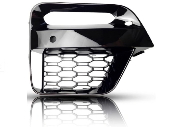 Grila bara protectie, spoiler Bmw X3 (G01), 06.2017-07.2021; X4 (G02), 03.2018-, model: pachet,M, montare fata, dreapta, gaura senzor parcare; gauri