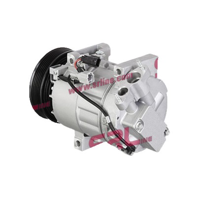 Compresor aer conditionat Renault Laguna III, 2007-2015, motorizare 1.5 dci, 81kw, diesel si 1.6, 81kw, benzina, rola curea 125 mm, 6 caneluri, tip V foto