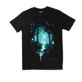 Tricou THTC Deep Forest - Canepa Bumbac - Negru