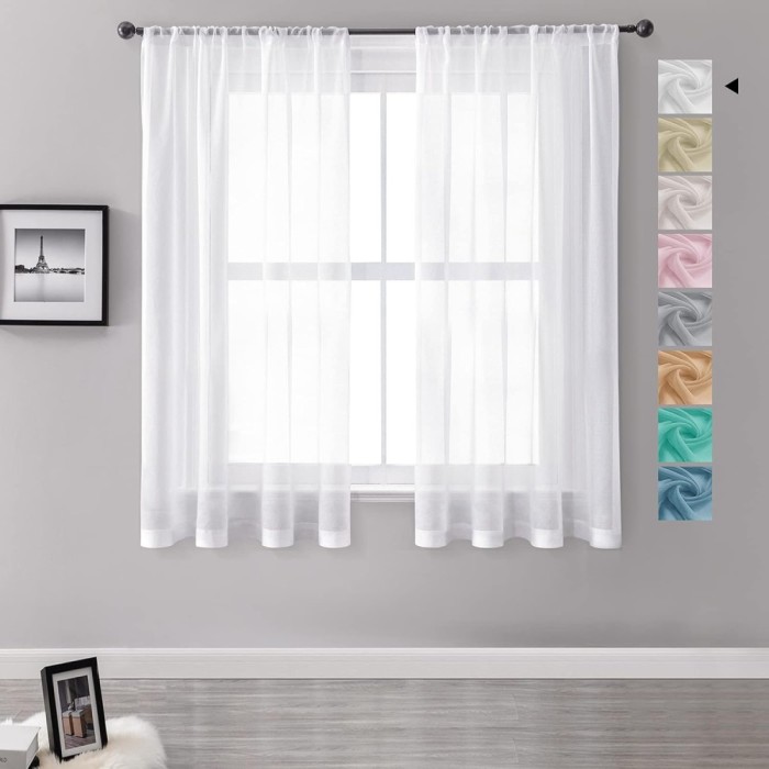 Set 2 Draperii, Textura de Lin, 137 x 140 cm, Prindere tip Bride - CN