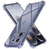 Asteroid GSM - Shockproof Clear Silicone - Motorola Edge 70 Max - Smoke Black