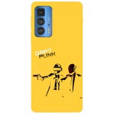 Husa compatibila cu Motorola Edge 20 Lite model Daft punk gun fight, Silicon, TPU, Viceversa, Transparent, Carcasa