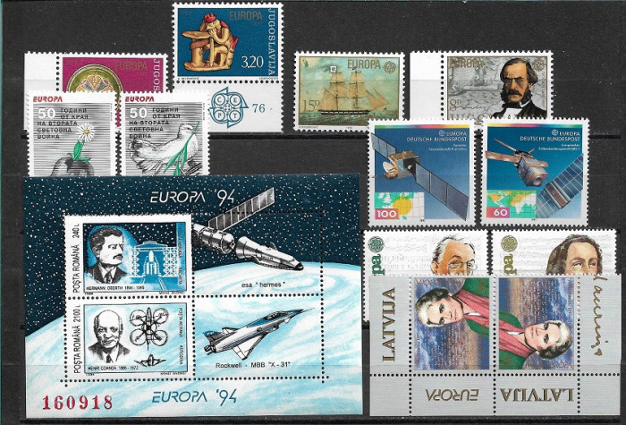 C3129 - lot timbre nestampilate Europa-cept