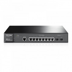 Switch TP-Link TL-SG3210, 8 porturi Gigabit, 2 sloturi SFP, Rackmount, Layer 2 Management, Port/Tag/MAC/Protocol-based VLAN, GVRP, S TP/RSTP/MSTP, Por foto