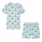 Pijamale pentru copii cu maneci scurte, albastru deschis, 140 GartenMobel Dekor
