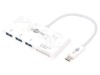 Adaptor Goobay USB 3.0 USB-C la SD, microSD, 3x USB-A, 0.15m, Alb