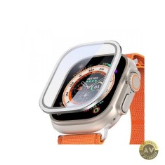 Folie Protectie DUX DUCIS Flas pentru Apple Watch Ultra Series Sticla Securizata Argintie