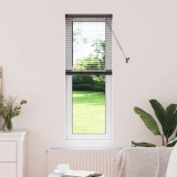vidaXL Jaluzea pentru Fereastră cu perdele Altele Manual Negru 80 x 130 cm Aluminiu