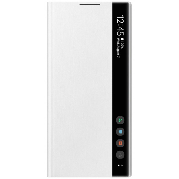 Husa Plastic Samsung Galaxy Note 10 N970 / Samsung Galaxy Note 10 5G N971, Clear View, Alba EF-ZN970CWEGWW