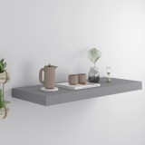 VidaXL Raft de perete suspendat, gri, 60x23,5x3,8 cm, MDF