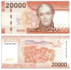 CHILE █ bancnota █ 20000 Pesos █ 2015 █ P-165f █ UNC █ necirculata