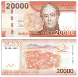 CHILE █ bancnota █ 20000 Pesos █ 2015 █ P-165f █ UNC █ necirculata