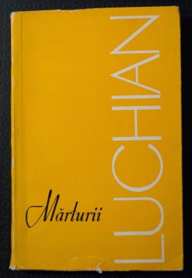 Marin Mihalache (ed.) - Mărturii despre Luchian foto